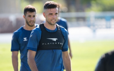 Gabarre es va lesionar en l'amistós contra el Villarreal 'B', però aquests dies ha entrenat amb normalitat | Roger Benet